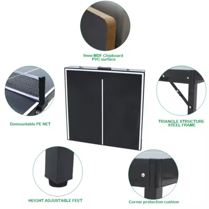 SwiftSpin Mini Table Tennis Station